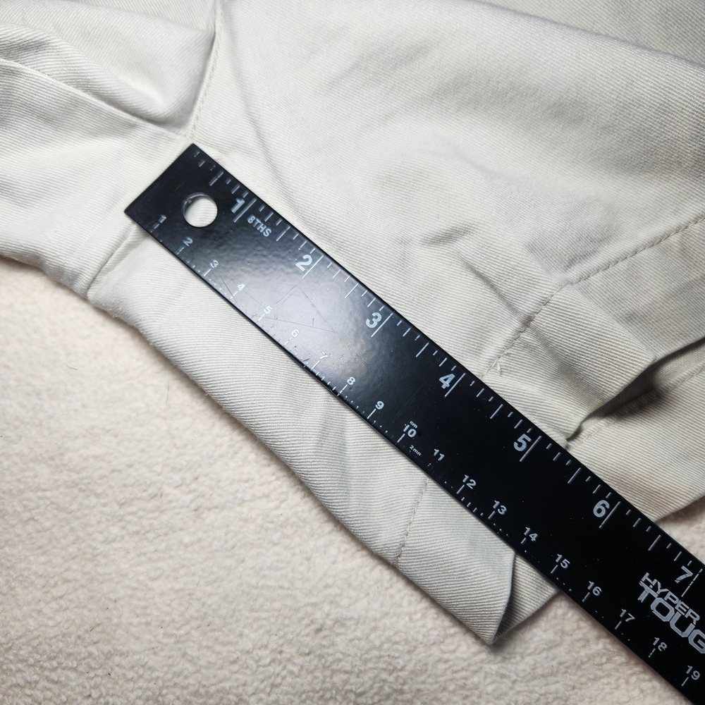 POLO RALPH LAUREN Andrew Short Mens 36 Khaki Pleated Chino Shorts Vintage Y2K - Picture 7 of 8